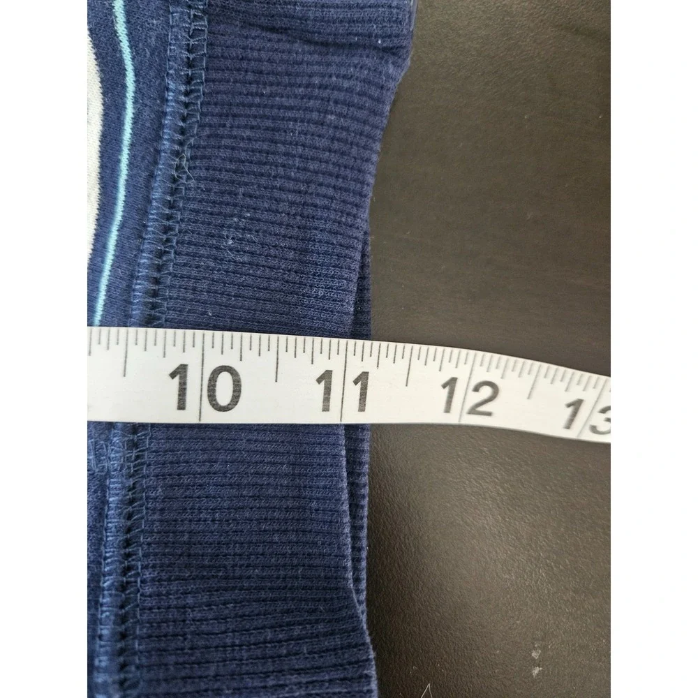 Carter's Baby Hoodie 9M Navy‎ Striped Zip Up Sweatshirt Cotton Blend
